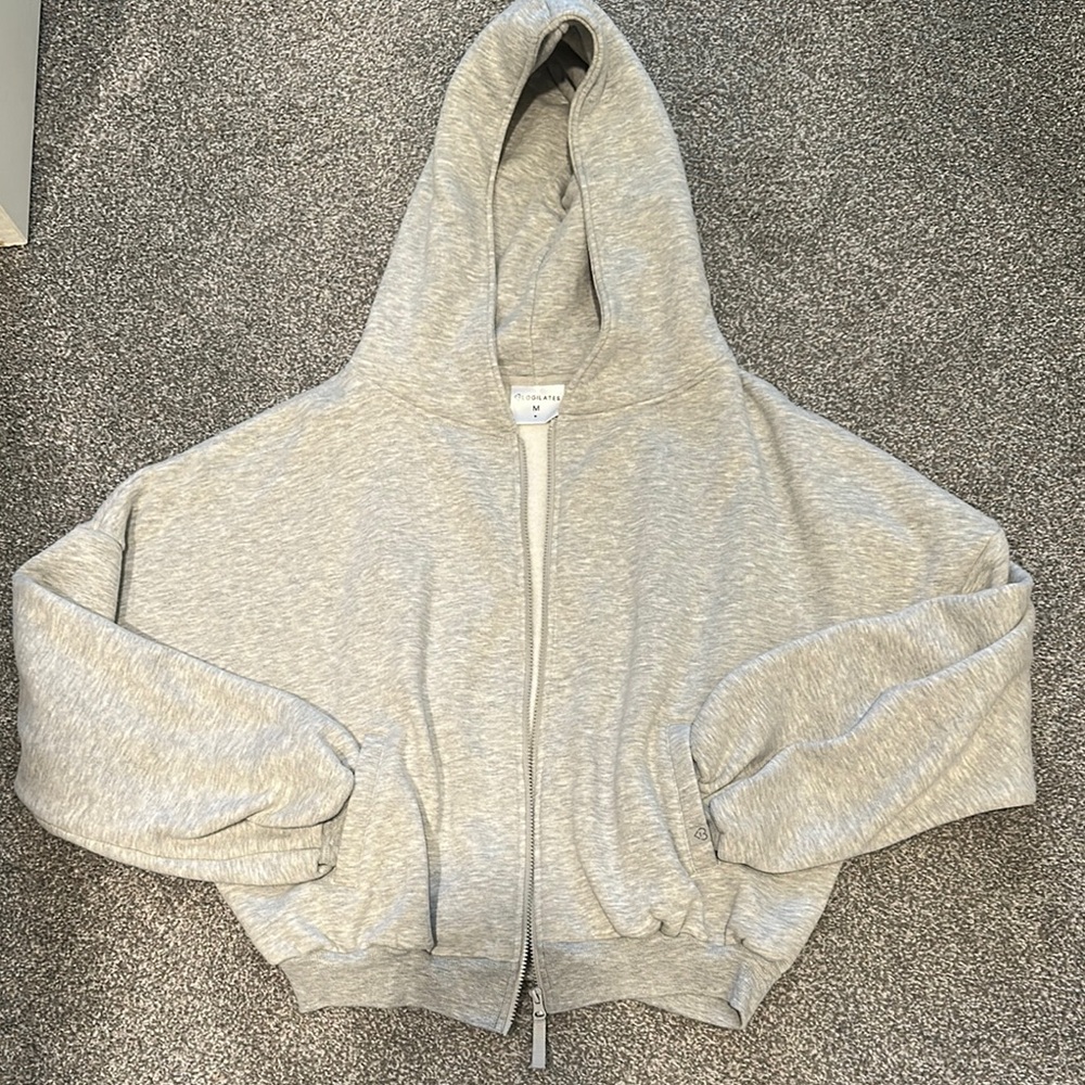 Blogilates Gray Zip-Up Hoodie